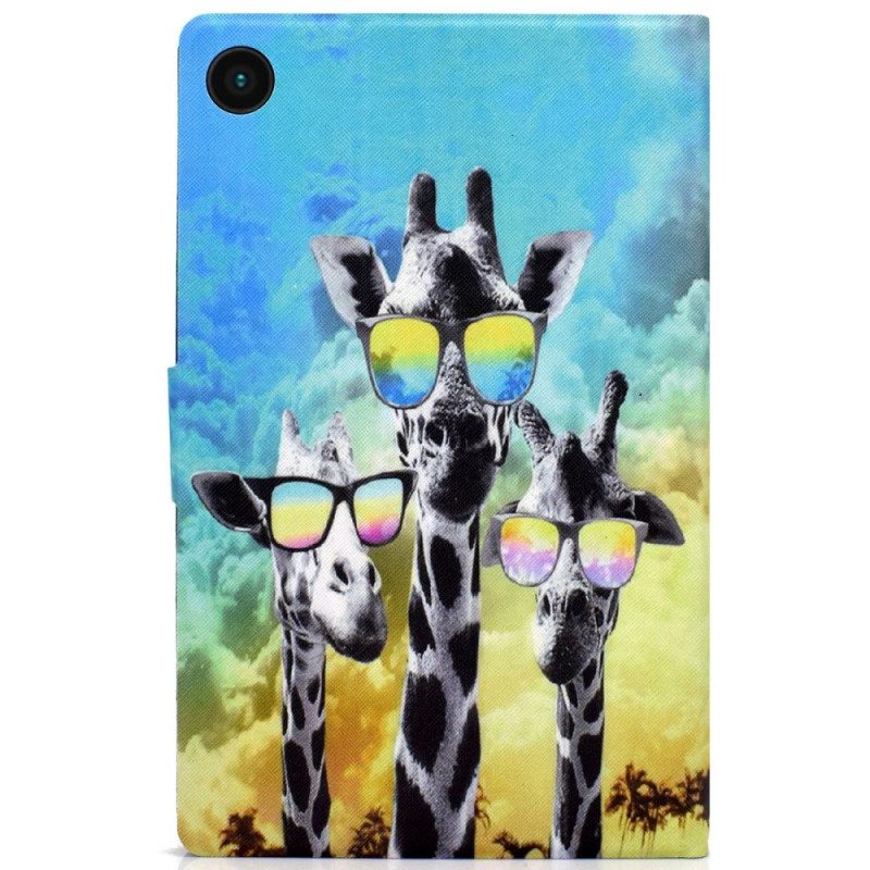 Folio Cover Samsung Galaxy Tab A8 (2021) Giraffe Funky