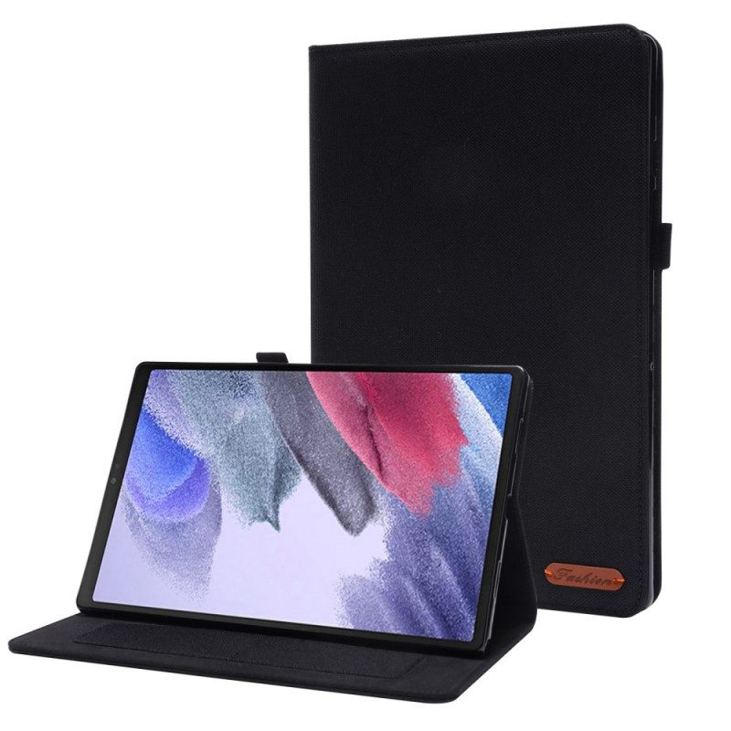 Folio Cover Samsung Galaxy Tab A8 (2021) Trama Tessuta