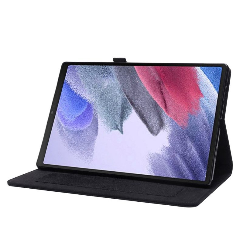 Folio Cover Samsung Galaxy Tab A8 (2021) Trama Tessuta