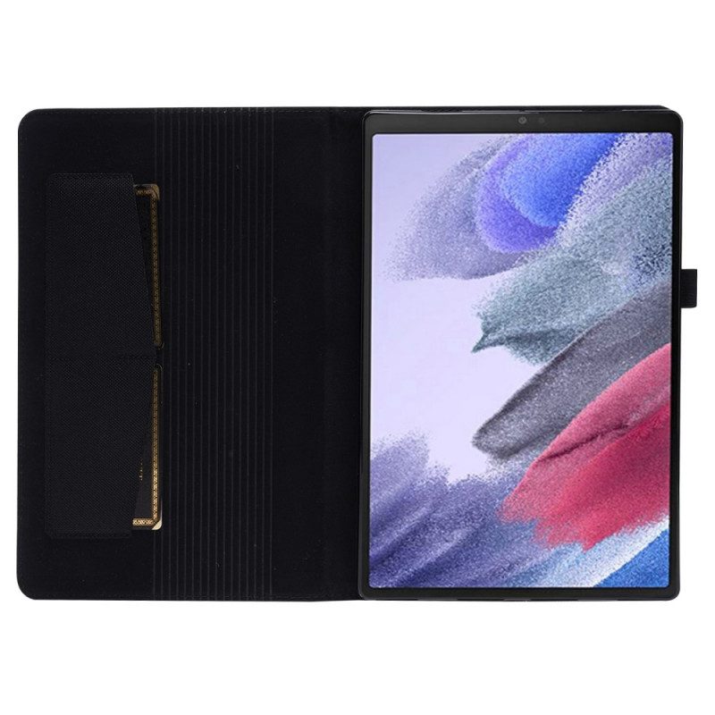 Folio Cover Samsung Galaxy Tab A8 (2021) Trama Tessuta