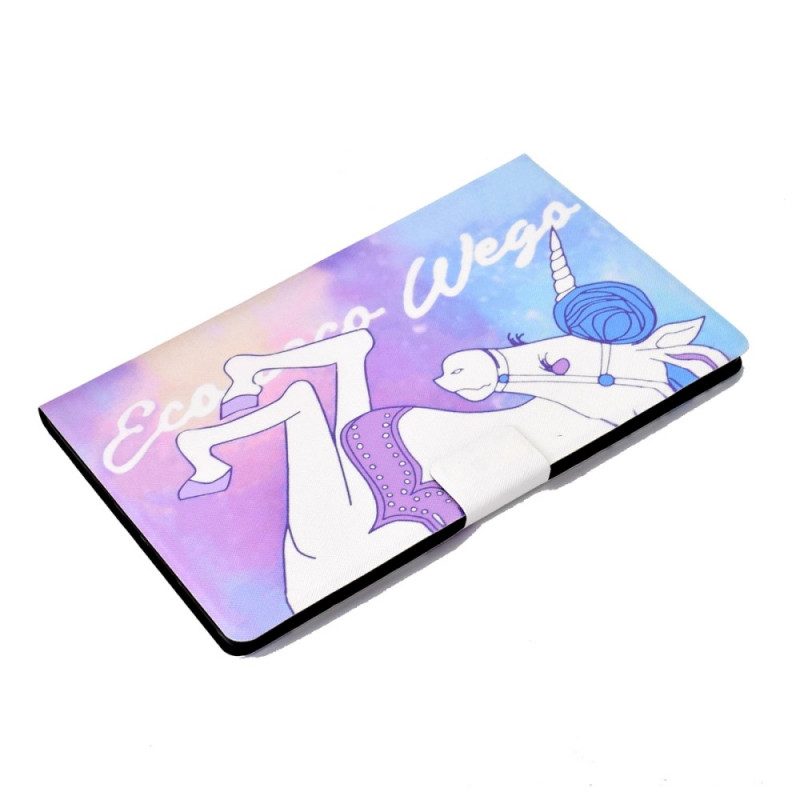 Folio Cover Samsung Galaxy Tab A8 (2021) Unicorno Di Fantasia