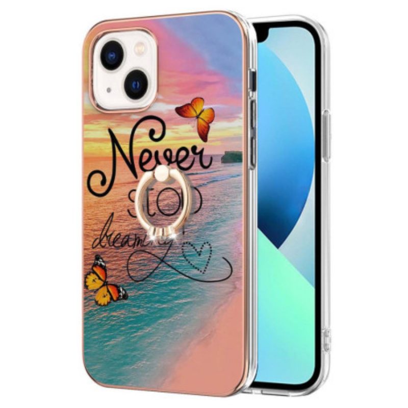 Cover iPhone 15 Plus Anello Di Supporto Mai Smettere Di Sognare