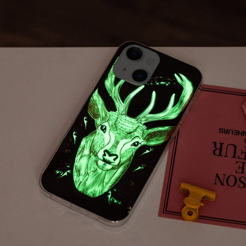 Cover iPhone 15 Plus Cervo Fluorescente