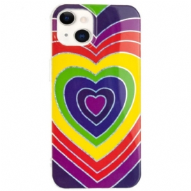 Cover iPhone 15 Plus Cuore Psichedelico