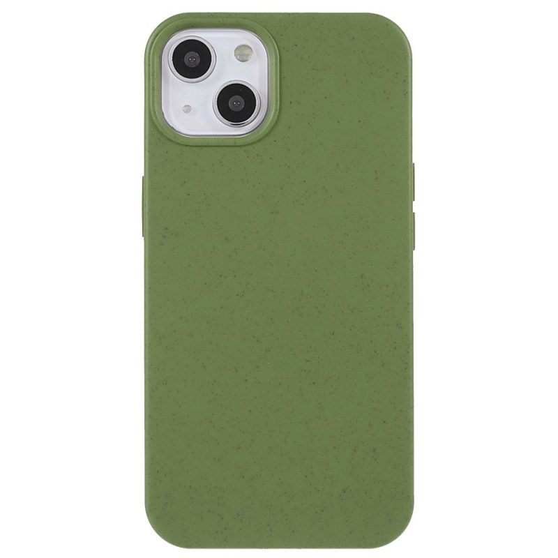 Cover iPhone 15 Plus Design Con Paglia Di Grano