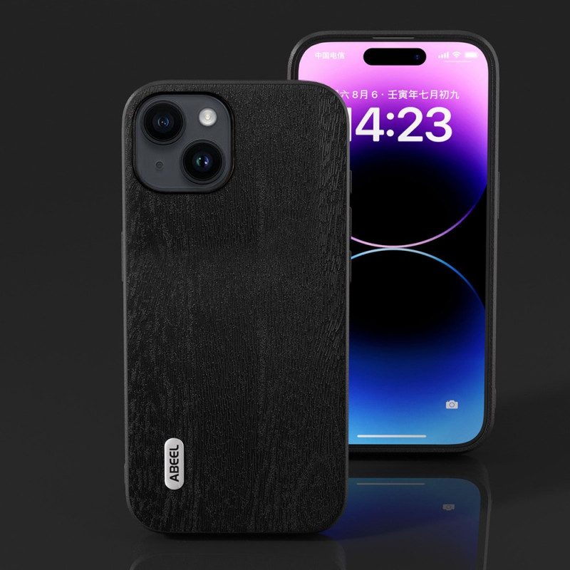 Cover iPhone 15 Plus Elegante Legno Abeel