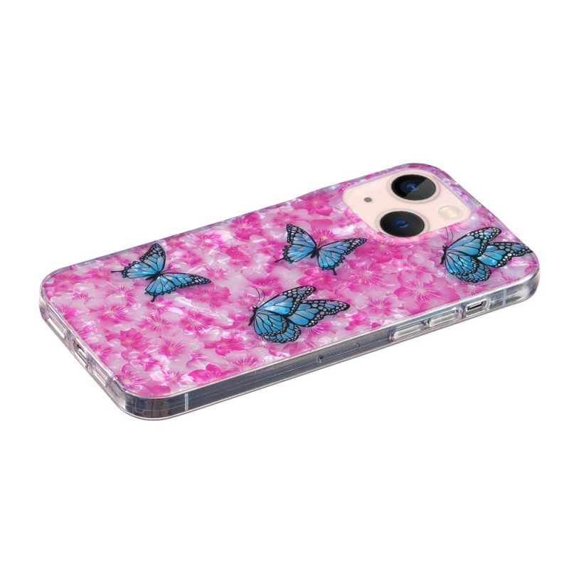 Cover iPhone 15 Plus Fiori E Farfalle