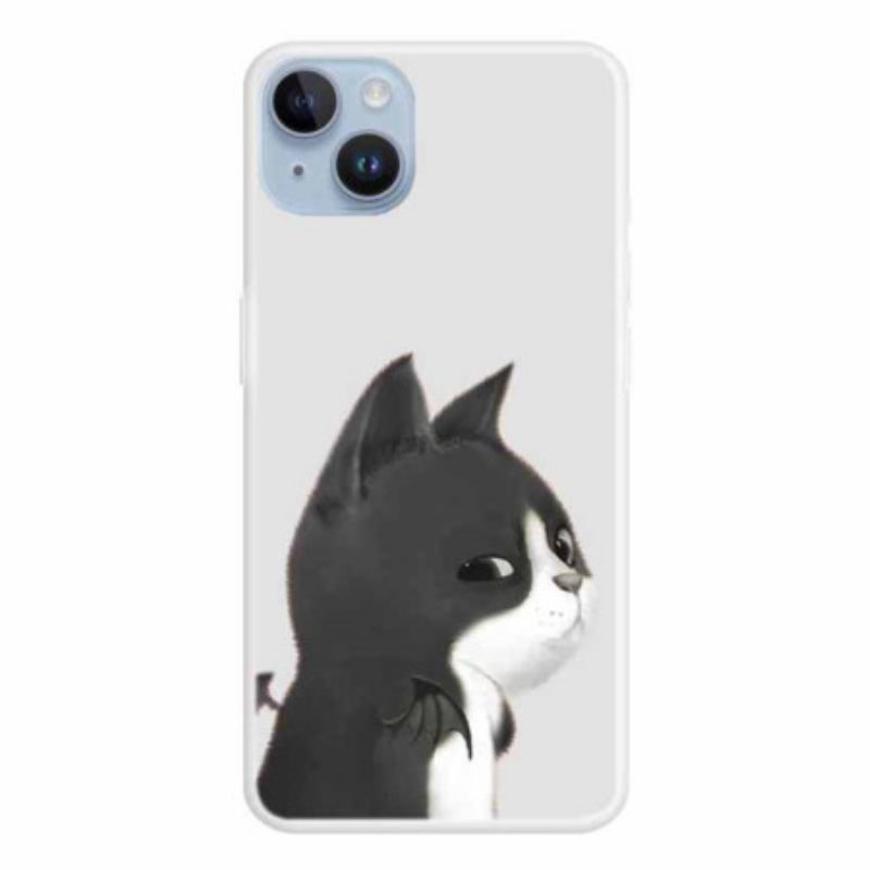 Cover iPhone 15 Plus Gatto Del Diavolo