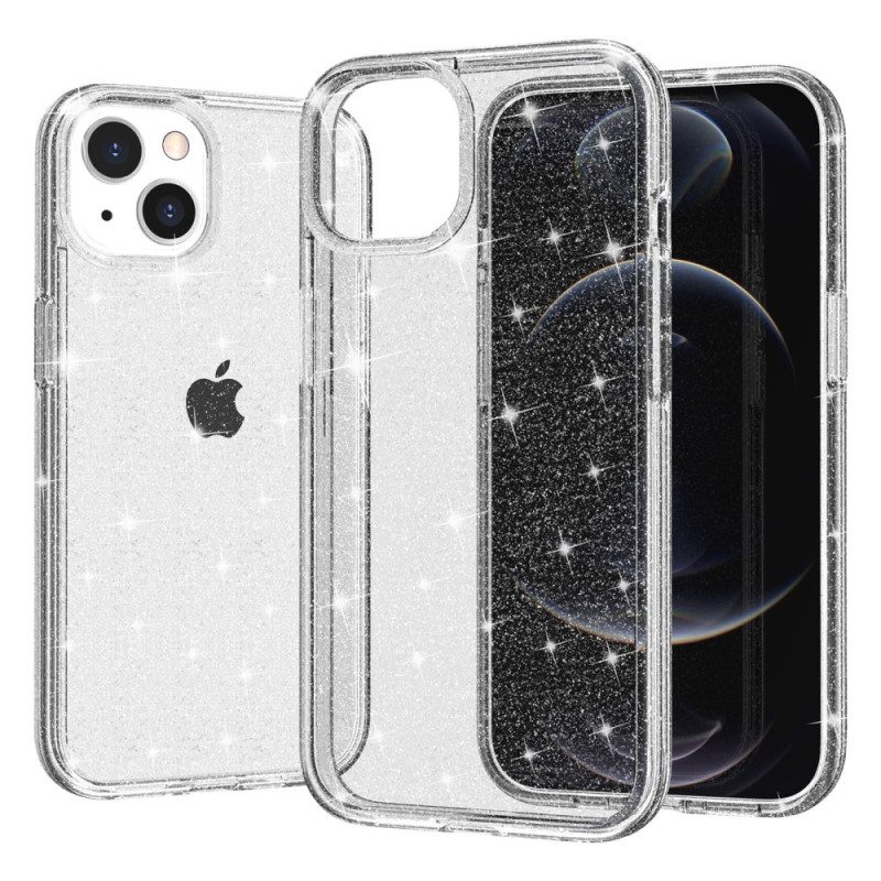 Cover iPhone 15 Plus Glitter Trasparenti