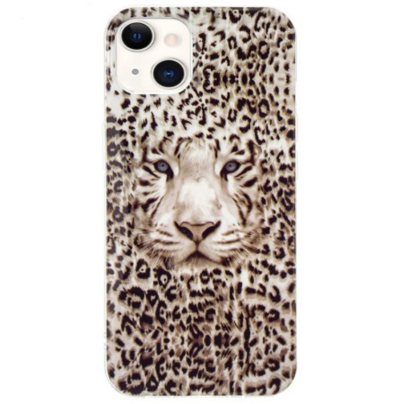 Cover iPhone 15 Plus Leopardo Fluorescente