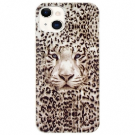 Cover iPhone 15 Plus Leopardo Fluorescente
