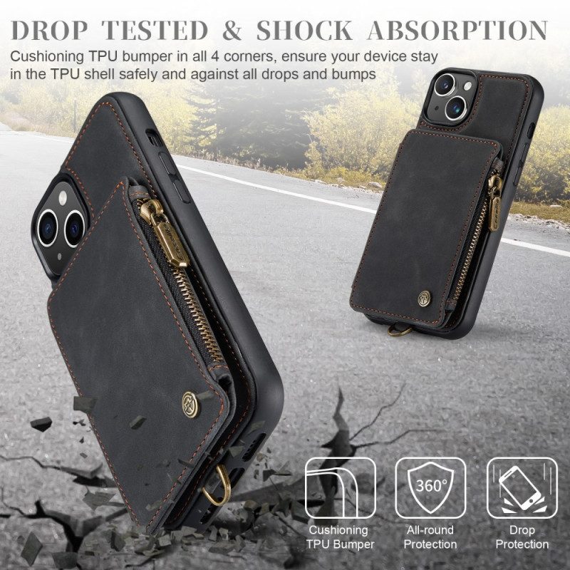 Cover iPhone 15 Plus Portafoglio Portafoglio Caseme