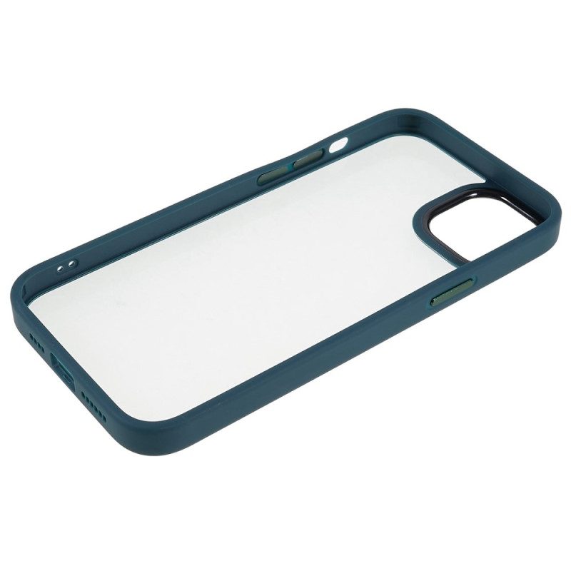 Cover iPhone 15 Plus Retro In Acrilico E Bordi In Silicone