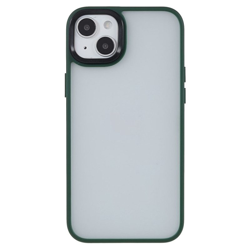 Cover iPhone 15 Plus Retro In Acrilico E Bordi In Silicone