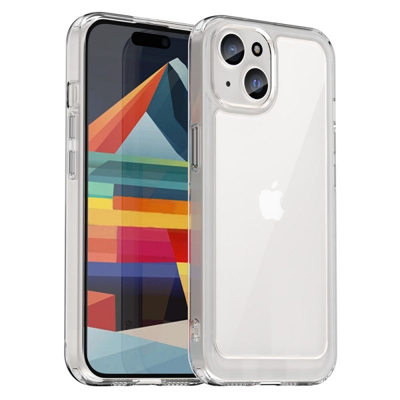 Cover iPhone 15 Plus Retro In Acrilico E Bordi In Silicone