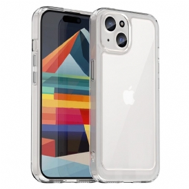 Cover iPhone 15 Plus Retro In Acrilico E Bordi In Silicone