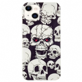 Cover iPhone 15 Plus Teschi Fluorescenti