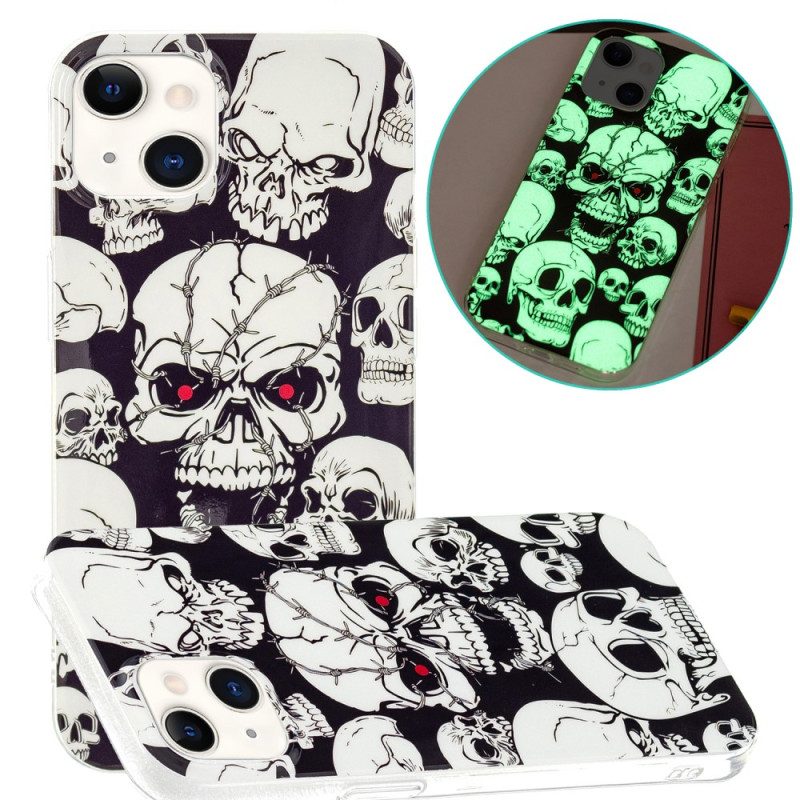 Cover iPhone 15 Plus Teschi Fluorescenti