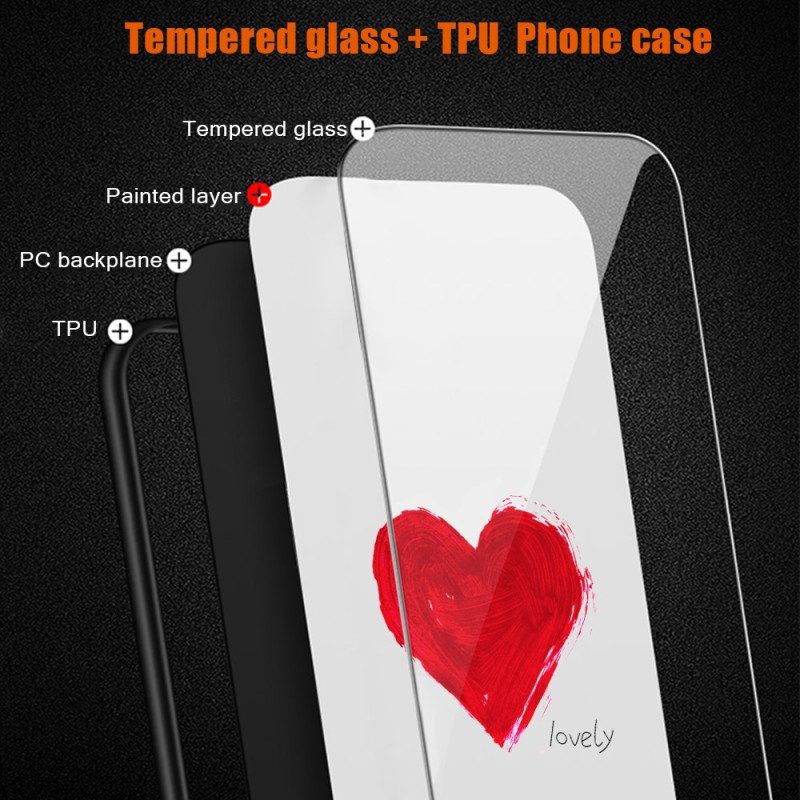 Cover iPhone 15 Plus Vetro Temperato A Cuore