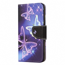 Custodia A Portafoglio iPhone 15 Plus Farfalle