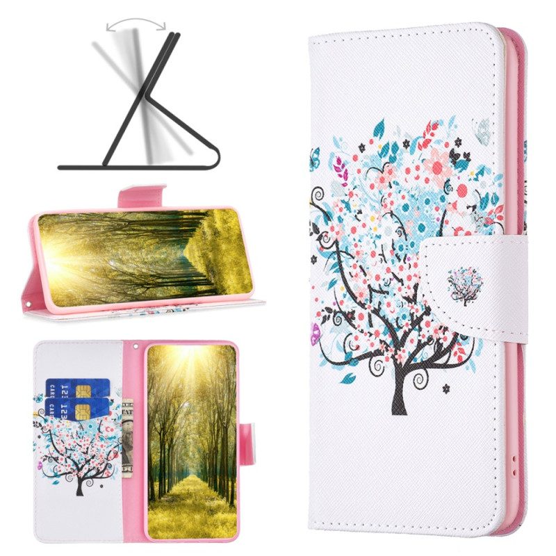 Custodia in pelle iPhone 15 Plus Albero