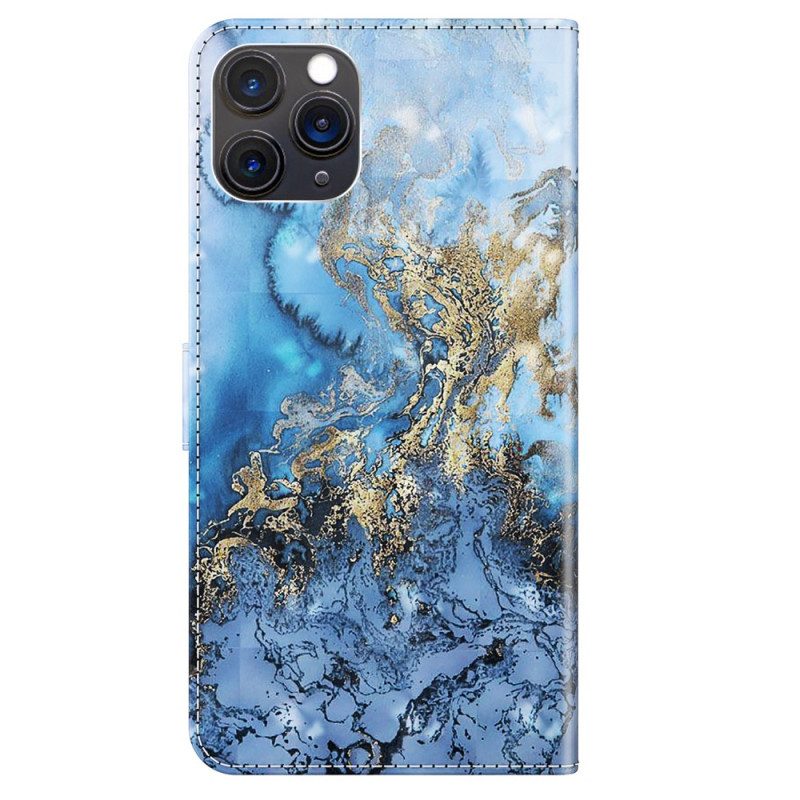 Custodia in pelle iPhone 15 Plus Design 3d Con Cinturino