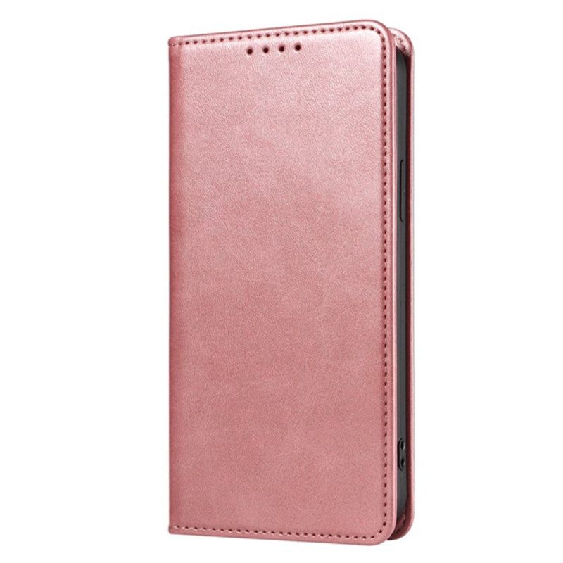 Folio Cover iPhone 15 Plus Custodia in pelle Classico Effetto Pelle