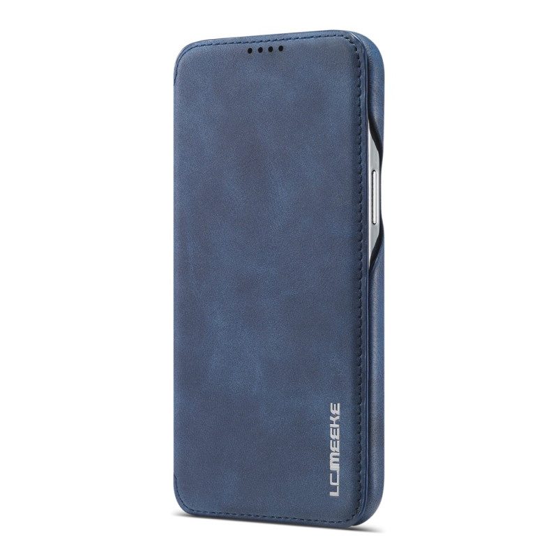 Folio Cover iPhone 15 Plus Custodia in pelle Similpelle Lc.imeeke