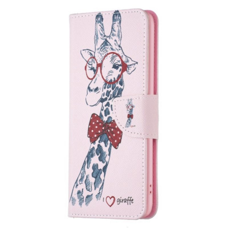 Folio Cover iPhone 15 Plus Giraffa Intello