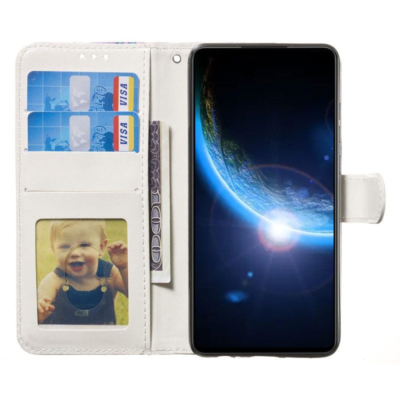 Folio Cover iPhone 15 Plus Piccoli Panda Con Cinturino