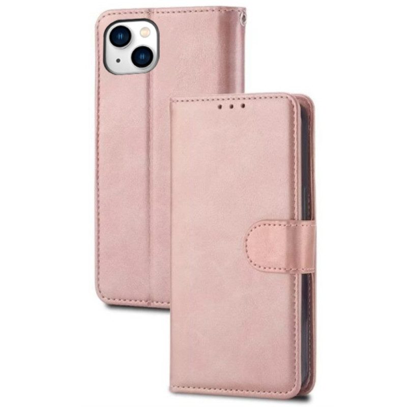 Folio Cover iPhone 15 Plus Sobria Ecopelle