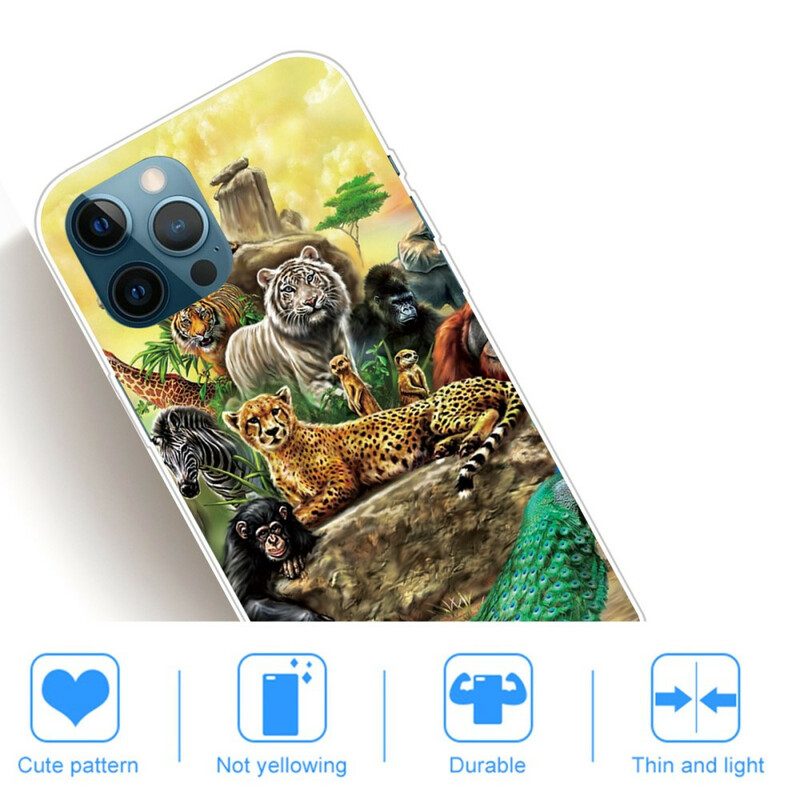 Cover iPhone 13 Pro Max Animali Da Safari