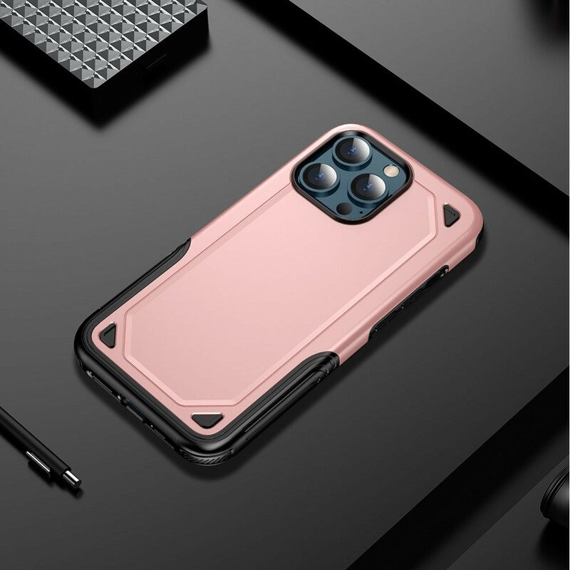 Cover iPhone 13 Pro Max Armatura Effetto Metallo