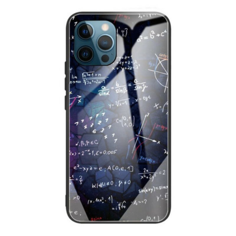 Cover iPhone 13 Pro Max Calcoli Matematici In Vetro Temperato