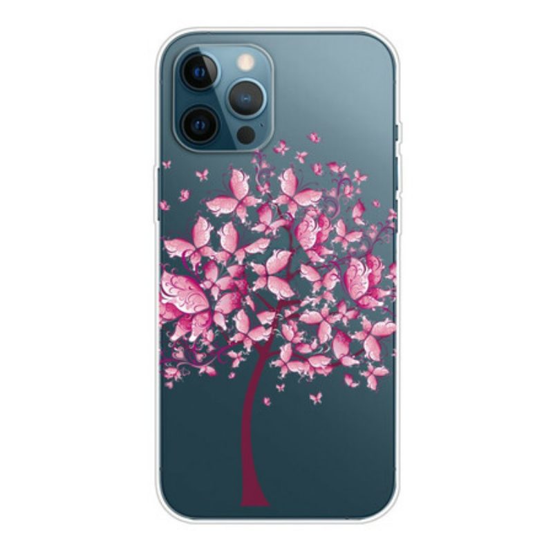 Cover iPhone 13 Pro Max Cima Dell'albero Rosa