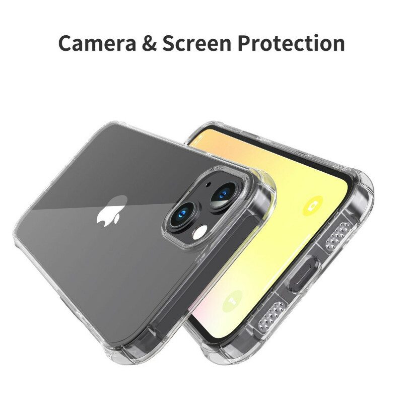 Cover iPhone 13 Pro Max Cuscini Protettivi Leeu Trasparenti