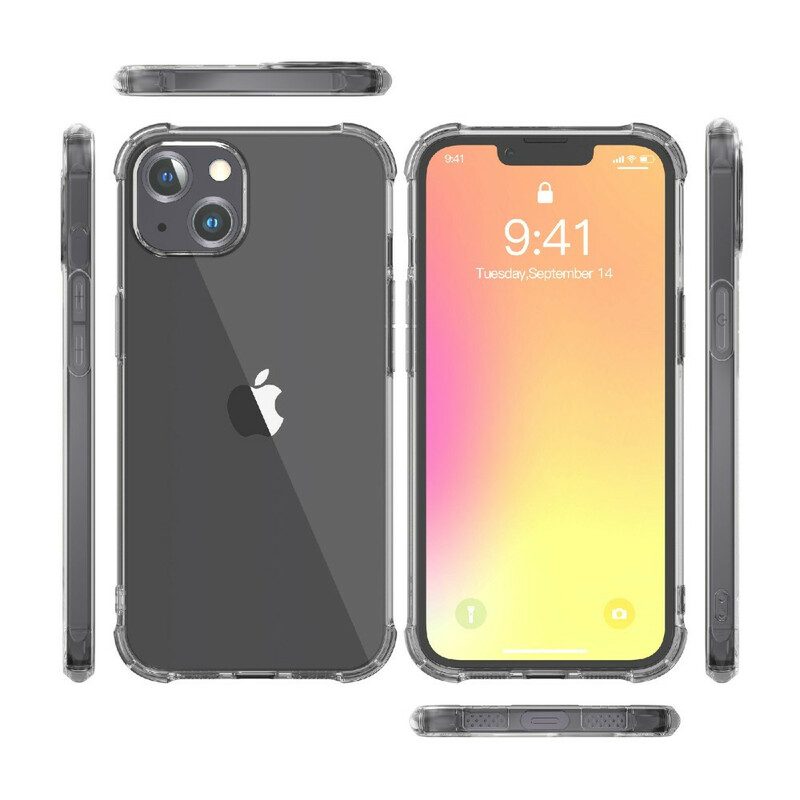 Cover iPhone 13 Pro Max Cuscini Protettivi Leeu Trasparenti