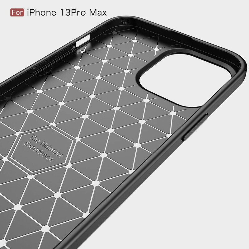 Cover iPhone 13 Pro Max Fibra Di Carbonio Spazzolata