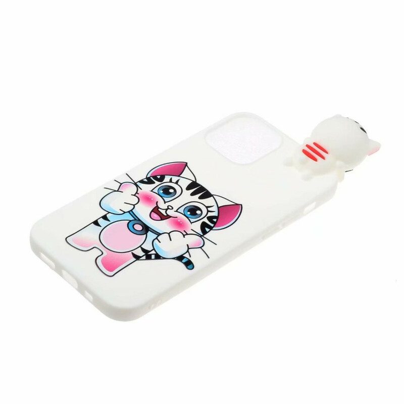 Cover iPhone 13 Pro Max Gatto Divertimento 3d