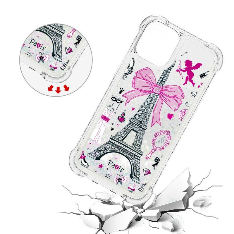 Cover iPhone 13 Pro Max Le Paillettes Della Torre Eiffel