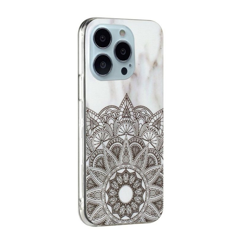 Cover iPhone 13 Pro Max Mandala Marmorizzato