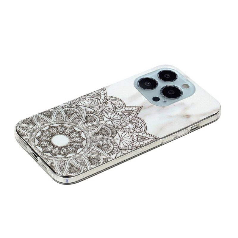 Cover iPhone 13 Pro Max Mandala Marmorizzato