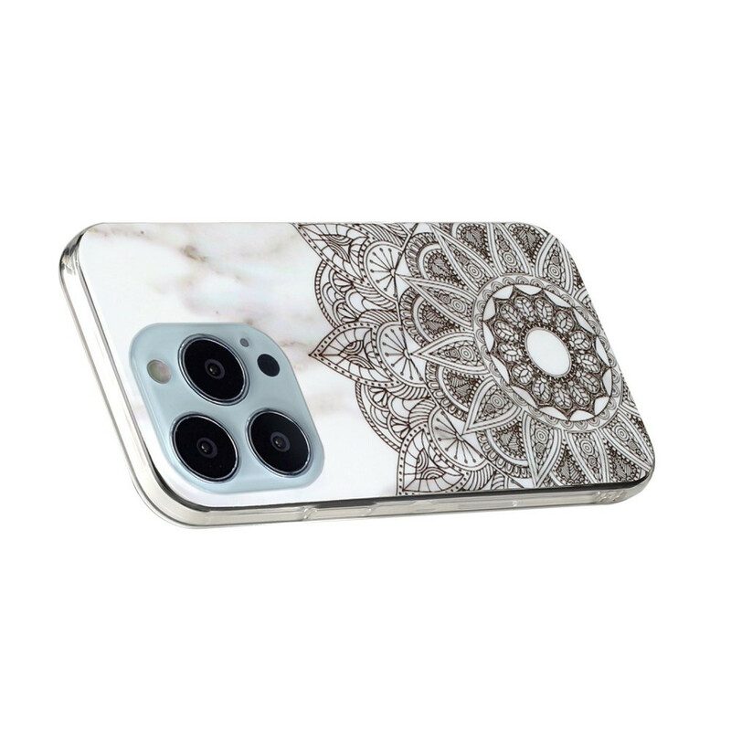 Cover iPhone 13 Pro Max Mandala Marmorizzato