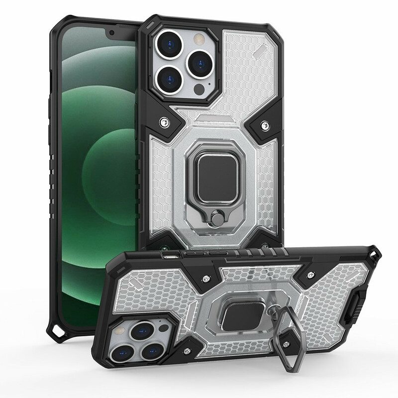 Cover iPhone 13 Pro Max Nido D'ape Con Anello