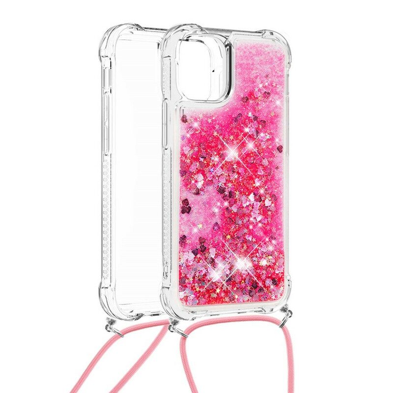 Cover iPhone 13 Pro Max Paillettes Con Coulisse