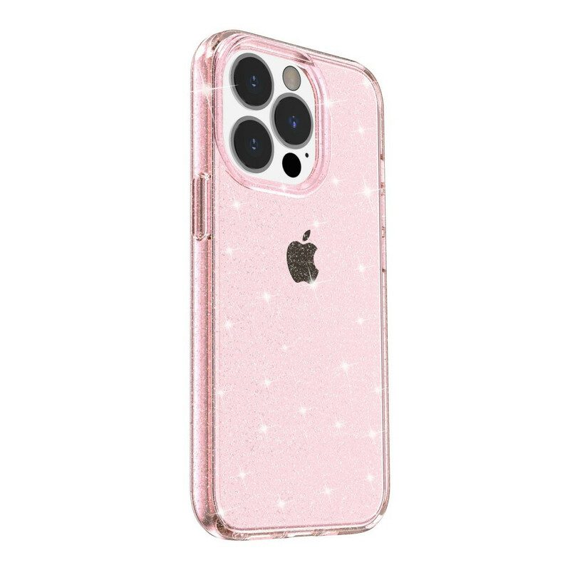 Cover iPhone 13 Pro Max Paillettes Trasparenti