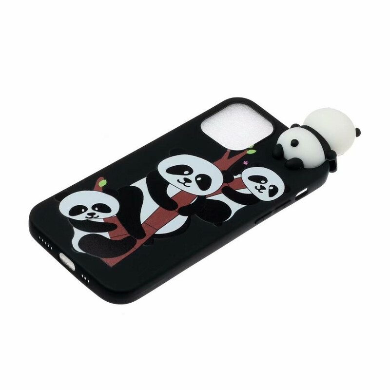 Cover iPhone 13 Pro Max Panda 3d Su Bambù