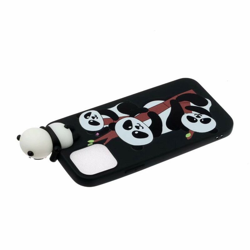 Cover iPhone 13 Pro Max Panda 3d Su Bambù