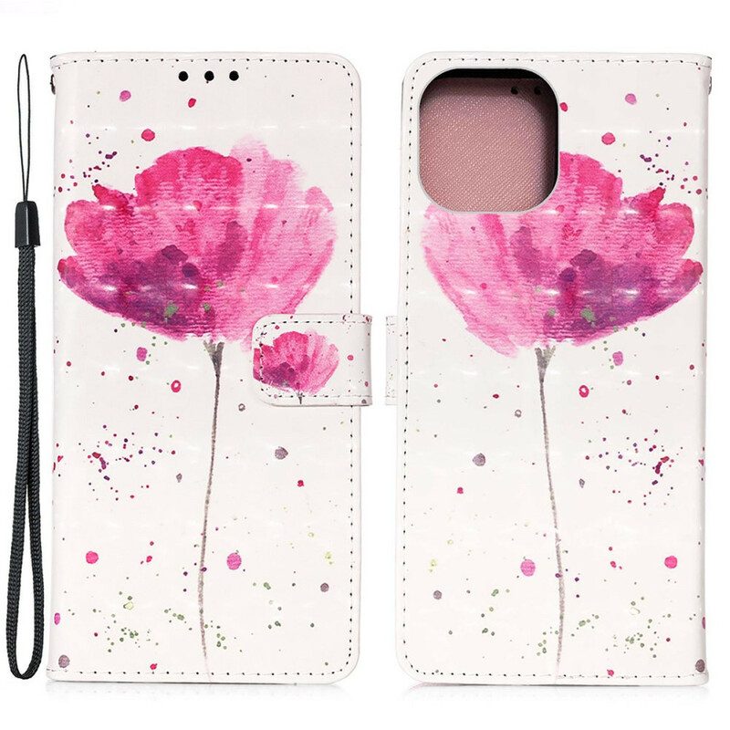 Cover iPhone 13 Pro Max Papavero Dell'acquerello