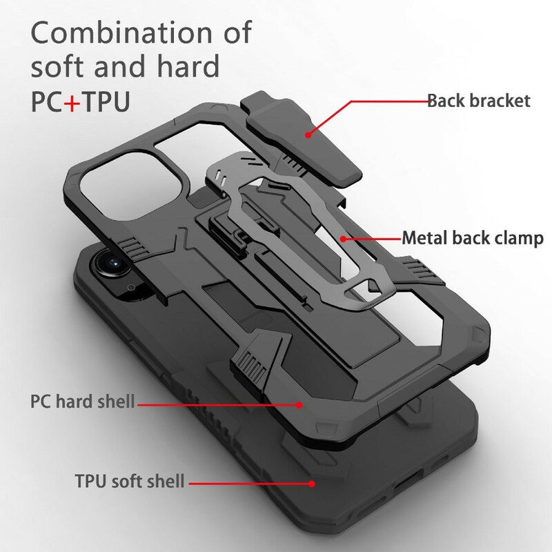 Cover iPhone 13 Pro Max Robot Con Clip Da Cintura